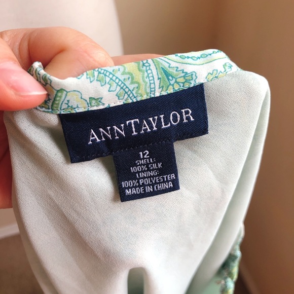 Ann Taylor Silk Paisley Bias Skirt - Picture 3 of 3